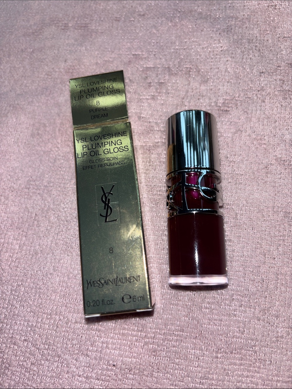 Yves Saint Laurent Plumping Lip Oil Gloss — Deep Berry Purple